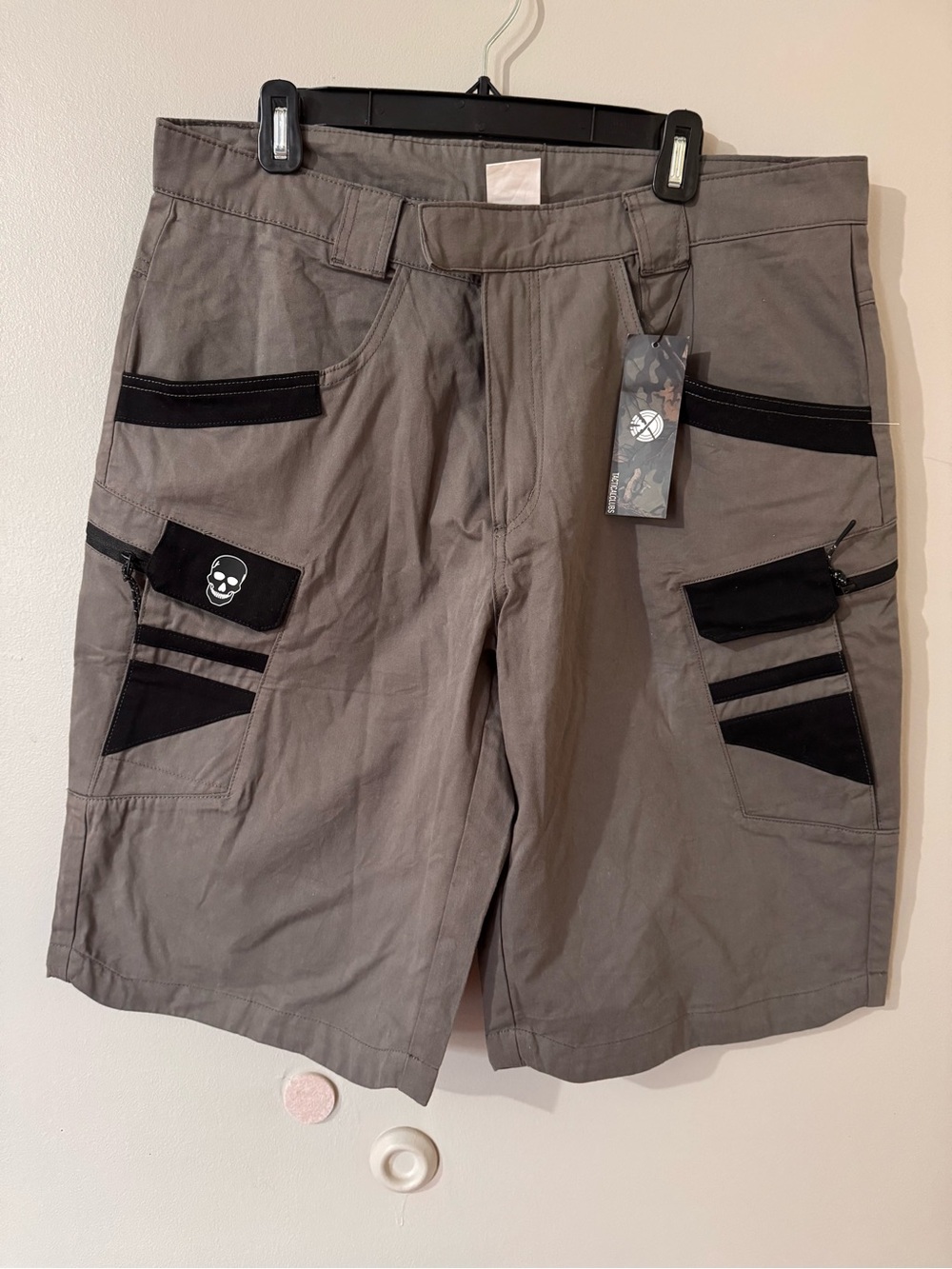 5.11 Tactical Gray Cargo Shorts with Black Panels